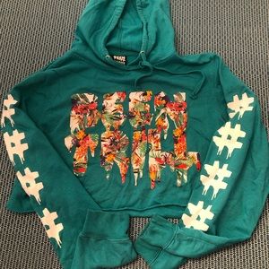 Been trill cropped hoodie